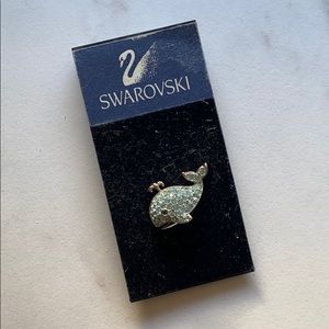 Swarovski Whale pin